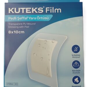 Kuteks Film Pedli Şeffaf Yara Örtüsü 8x10 cm