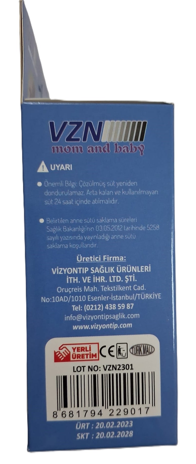 VZN Mom and Baby Anne Sütü Saklama Poşeti 20 Adet - Görsel 4