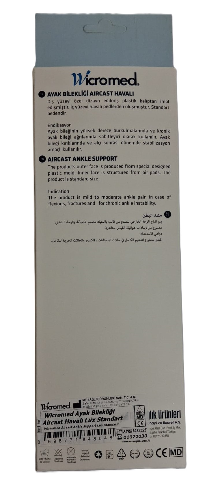 Wicromed Aircast Havalı Ayak Bilekliği - Görsel 2