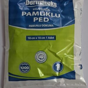 Dermateks Hijyenik Pamuklu Ped 10 cm x 10 cm 1 Adet