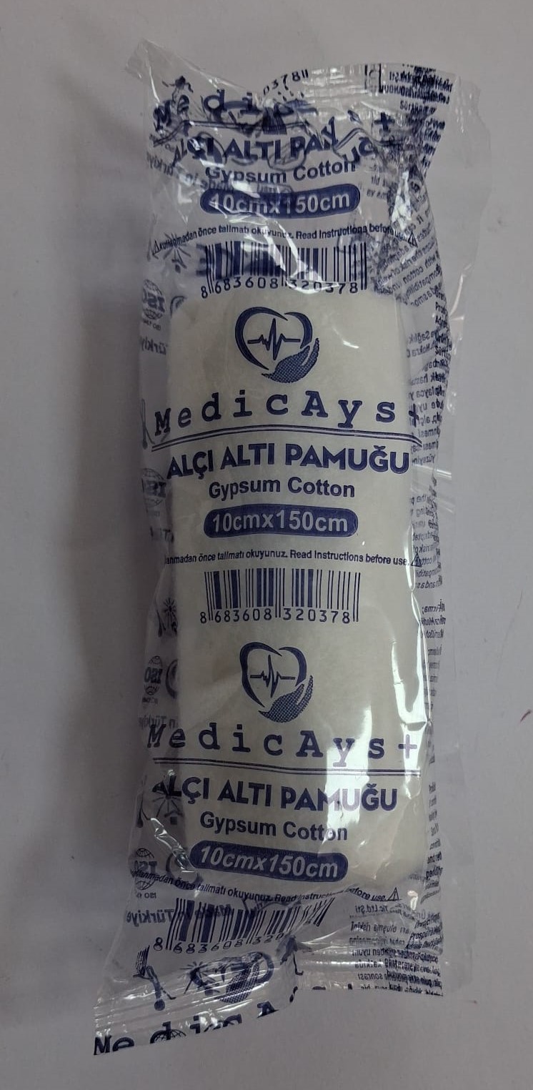 MedicAys Alçı Altı Pamuğu 10 cm x 150 cm