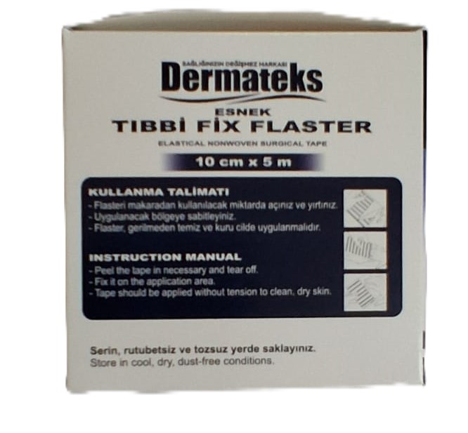Dermateks Esnek Tıbbi Fix Flaster 10 cm x 5 m - Görsel 2