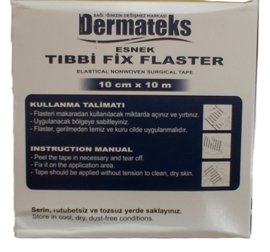 Dermateks Esnek Tıbbi Fix Flaster 10 cm x 10 m - Görsel 2