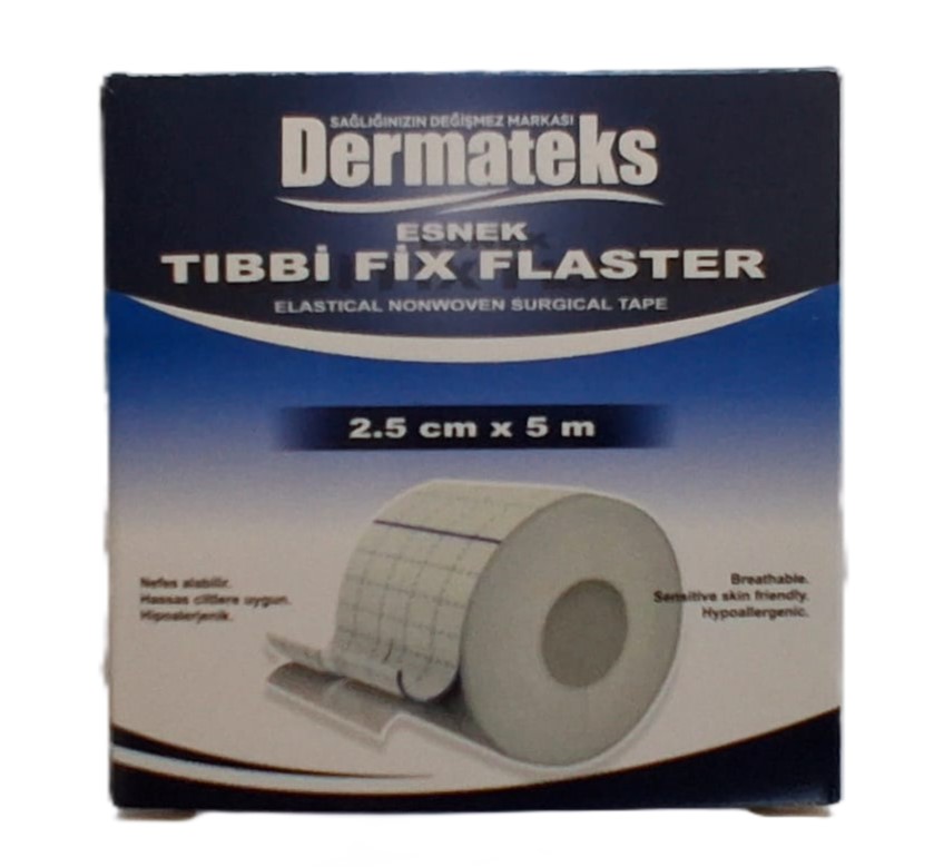 Dermateks Esnek Tıbbi Fix Flaster 2.5 cm x 5 m