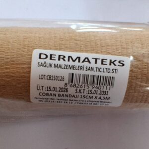Dermateks Çoban Bandajı 15 cm x 4,5 m Ten Rengi
