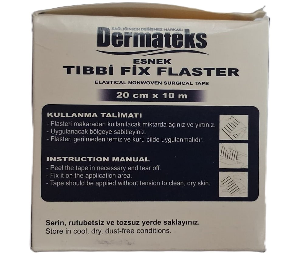 Dermateks Esnek Tıbbi Fix Flaster 20 cm x 10 m - Görsel 2