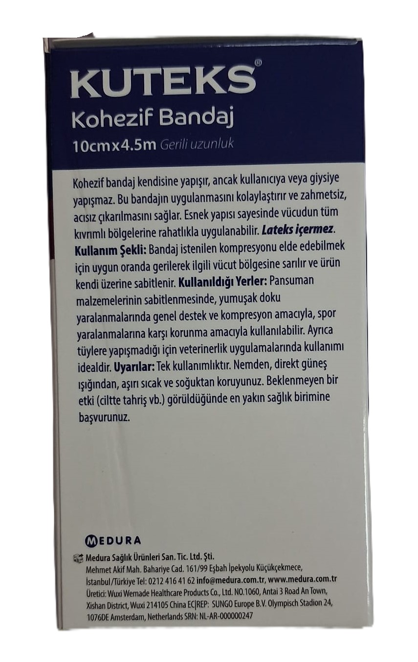 Kuteks Kohezif Bandaj 10 cm x 4.5 m Ten Rengi - Görsel 2