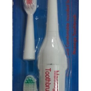 SOFT Massage Toothbrush Pilli Diş Fırçası ve 3 Yedek Başlık Seti