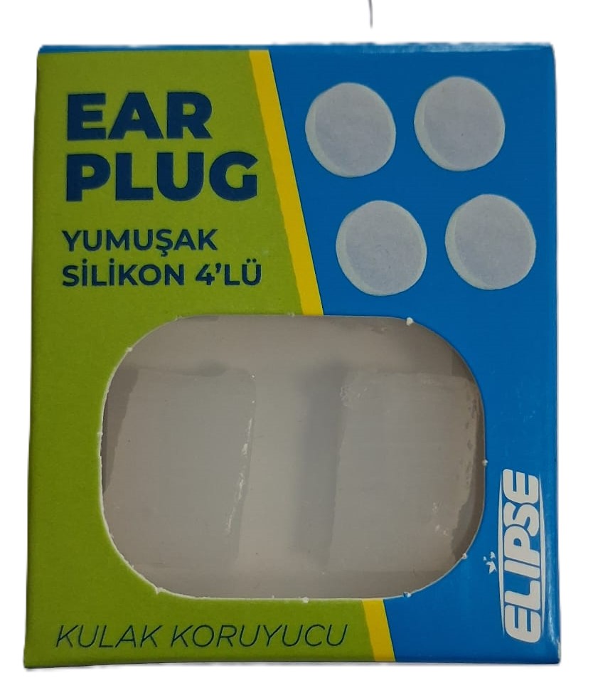 Elipse Yumuşak Silikon Kulak Tıkacı 4'lü Kulak Koruyucu