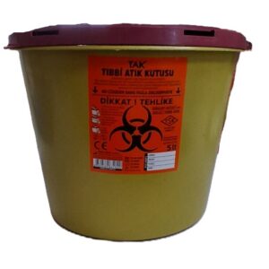 TAK Delici ve Kesici Tıbbi Atık Kutusu 5 Litre