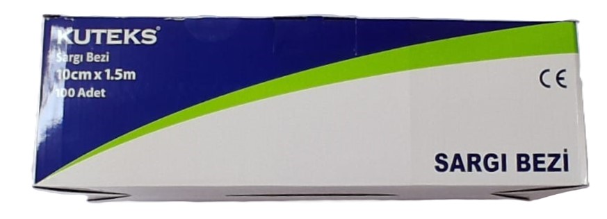 Kuteks Hidrofil Sargı Bezi 10 cm x 1.5 m 100 Adet