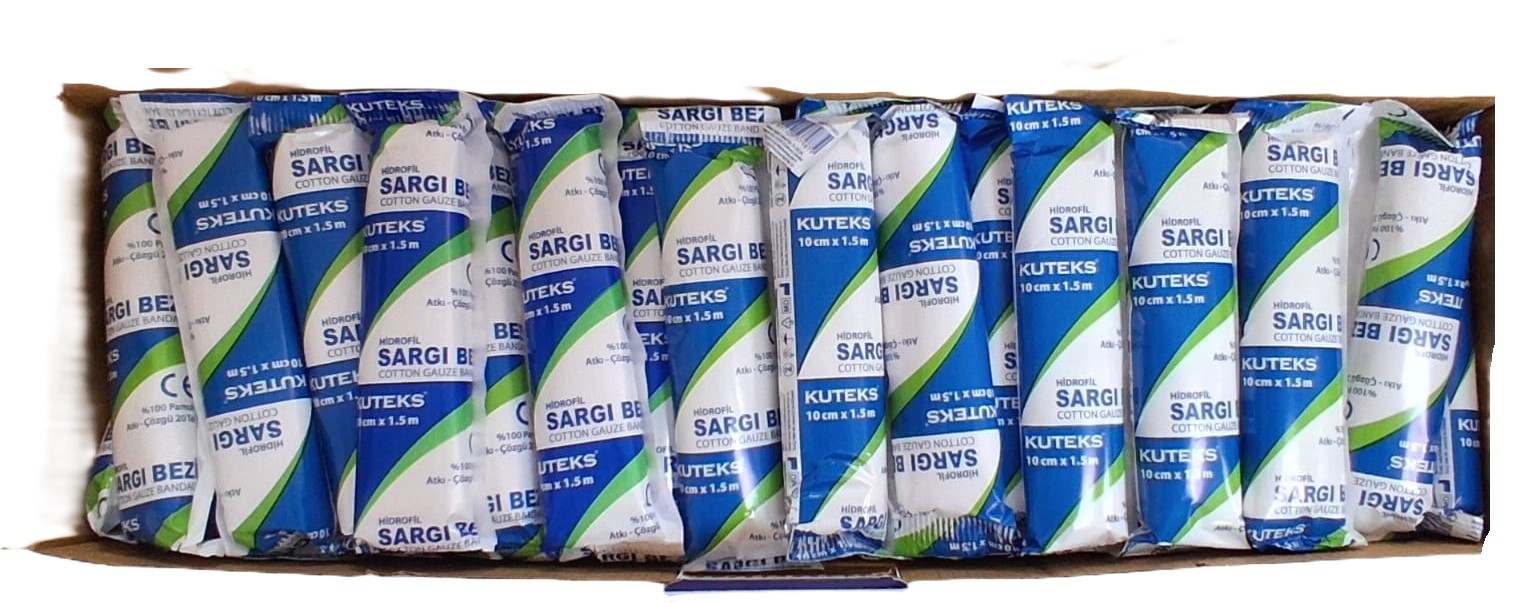 Kuteks Hidrofil Sargı Bezi 10 cm x 1.5 m 100 Adet - Görsel 3